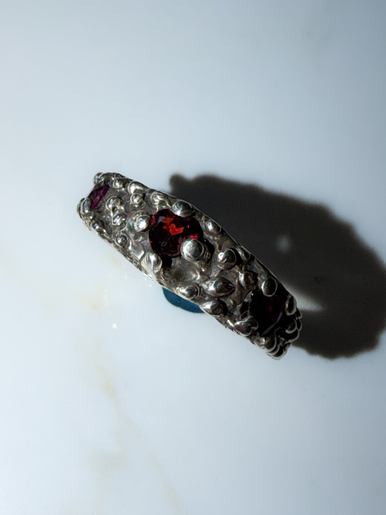 Garnet & Ash Ring