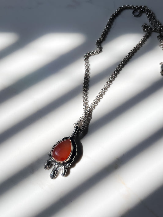 Candle Drip Pendant Charm- mixed metal