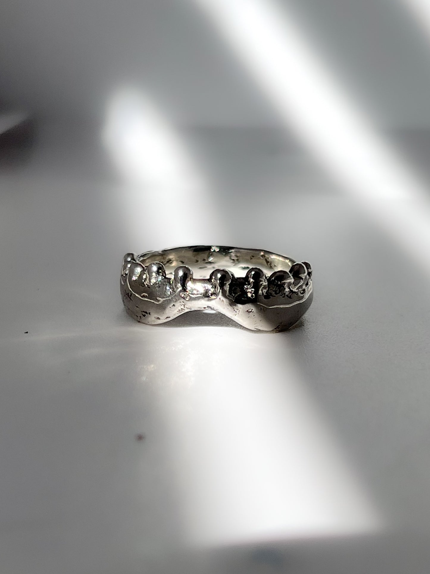 Crown Ring - Handmade Sterling Silver Statement ring, Unisex