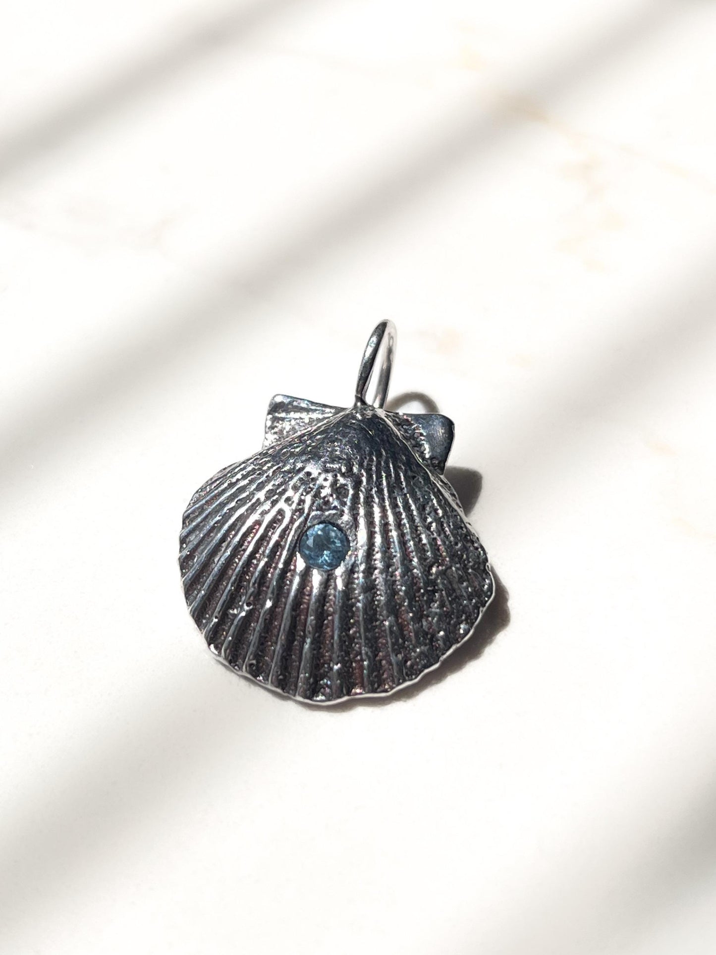 Silver Shell Pendant Charm