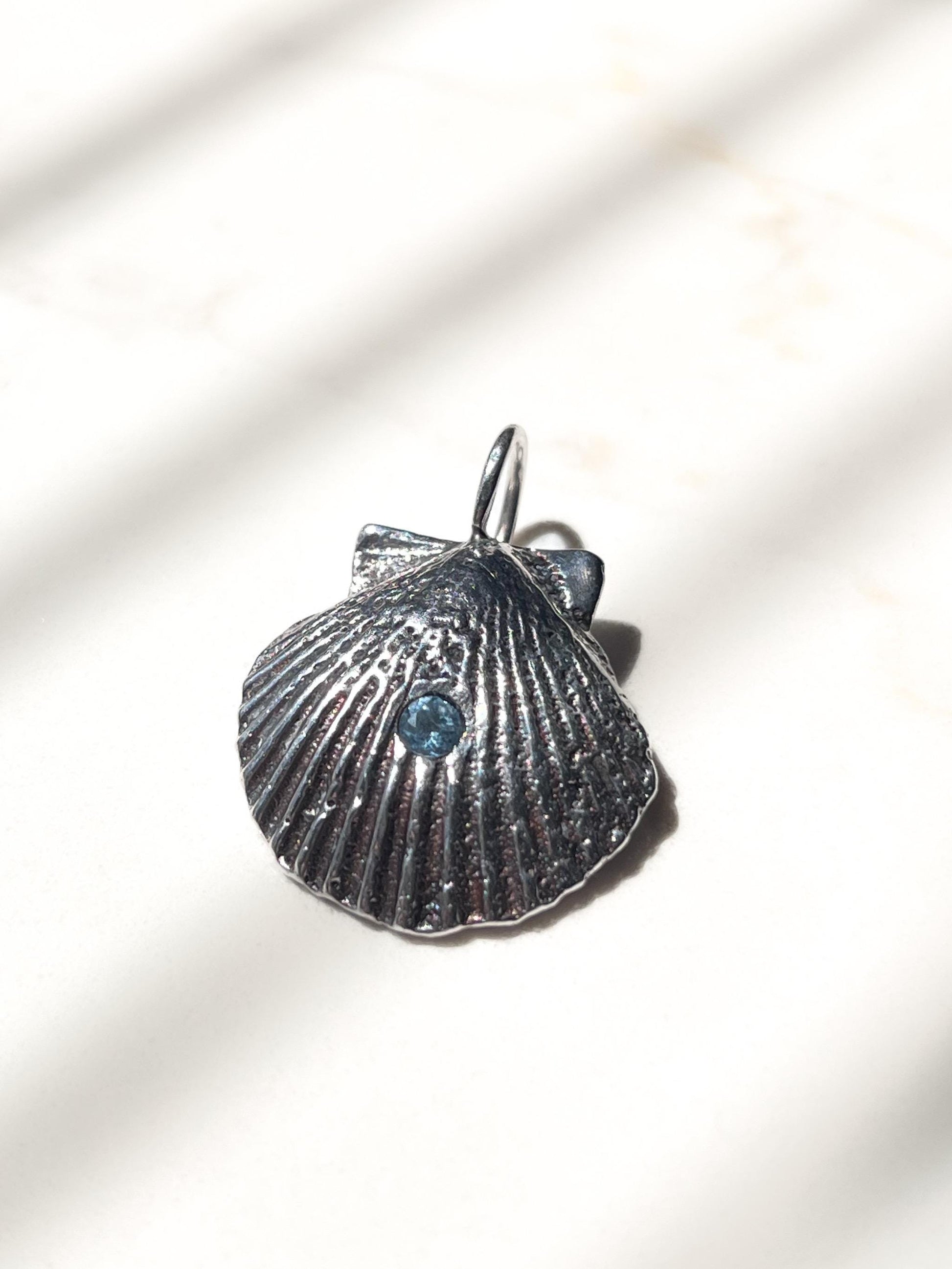 Silver Shell Pendant Charm