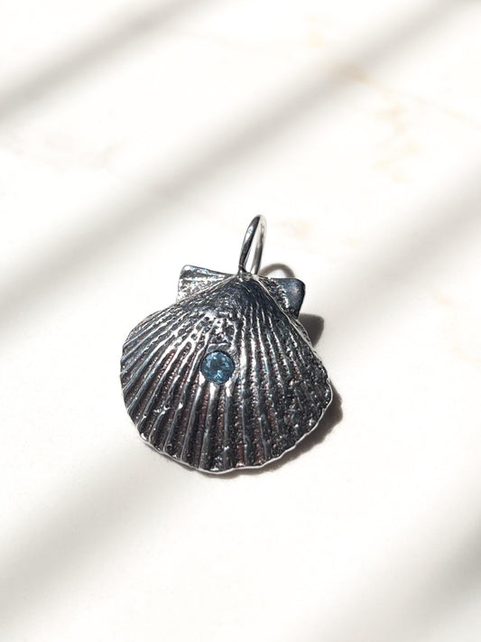 Silver Shell Pendant Charm