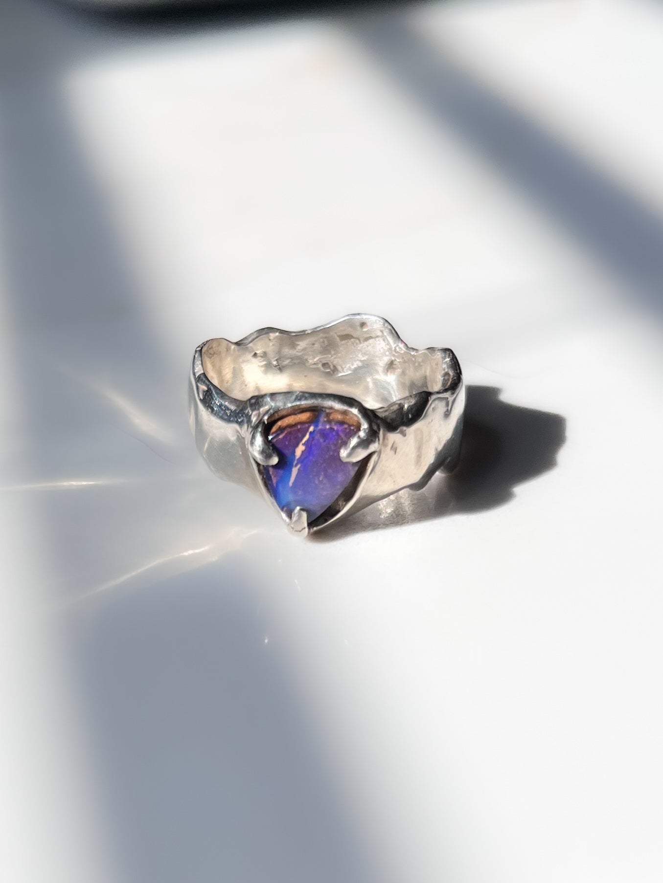 Wavy band and Blue Australian Opal